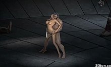 Monster kuk og store bryster i 3D animeret porno
