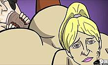 Los dibujos animados porno muestran a la señora Keagan atada y burlada mientras su hija y sus amigos son follados por un gran pene negro